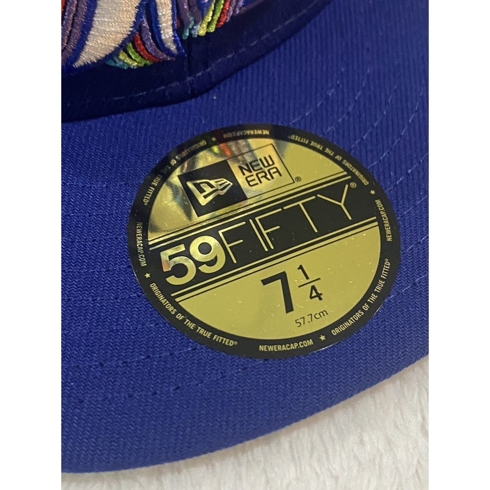 New Era MLB Marlins 59Fifty 25th Anniversary WS Cap 7 1/4 Multi-Color "M" Shadow - Picture 2 of 8